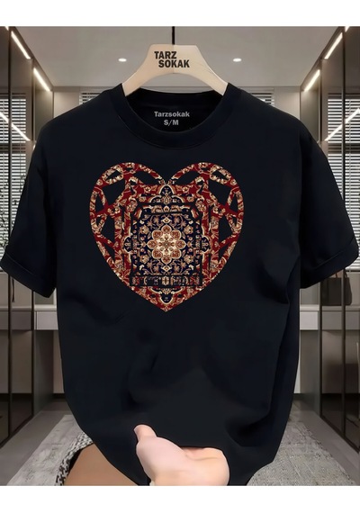 Flood Of Style Unisex Ottoman T-shirt Siyah