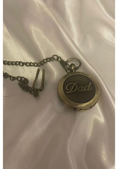 Kapaklı Cep Saati Köstekli Saat Dad