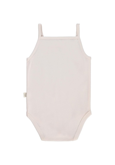 Civil Baby 3 Lü Basıc İp Askılı 0-36 Ay Çıtçıtlı Badi - Pudra Açık Pudra