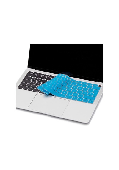 Laptop Macbook Air 13inç Klavye Koruyucu Uk-eu İngilizce Touchıd'li A1932 İle Uyumlu Siyah