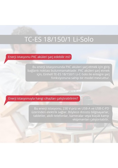 Akülü Enerji İstasyonu Tc-es 18/150/1 Li-solo 1091320