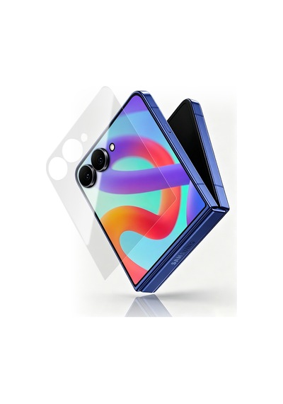 Galaxy Z Flip 7 Uyumlu Mohseven Sapphire Coating 2.5d Hd Temperli Cam Ekran Koruyucu Şeffaf