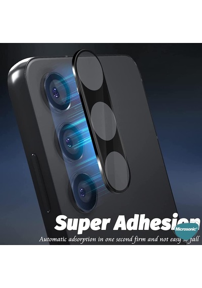 Samsung Galaxy S23 Plus Kamera Lens Koruma Camı V2 Siyah Galaxy S23 Plus İle Uyumlu Ekran Koruyucu Diğer