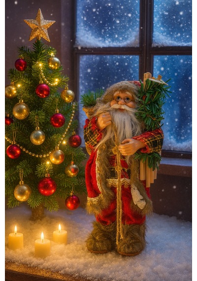 Waldern Luxury New Model 1 Noel Baba Santa 30 Cm