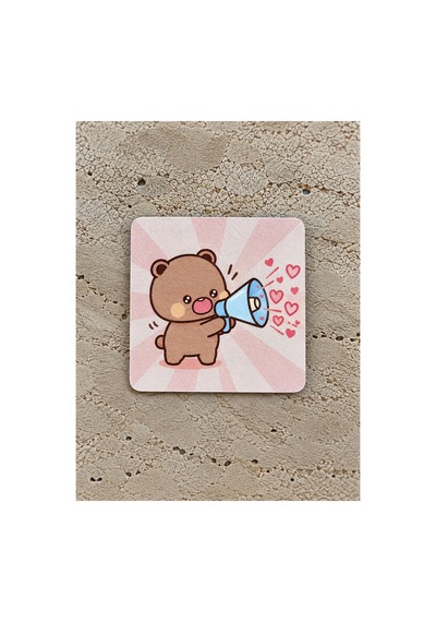 Dudu Bubu Fincan + Magnet + Bardak Altlığı Mavi Mavi