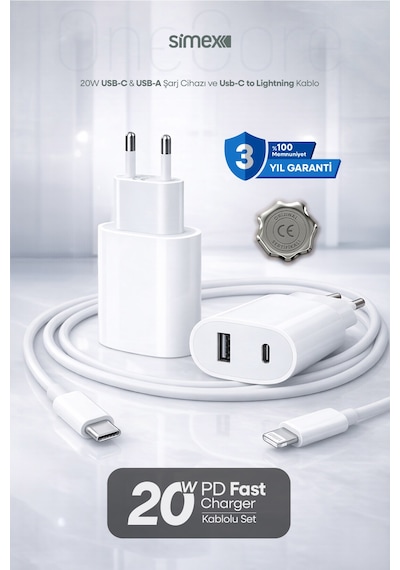 20w İphone Uyumlu Hızlı Şarj Aleti Lightning Güç Adaptörü Başlığı 8 11 12 13 14 Pro Max Mini X Xs Xr
