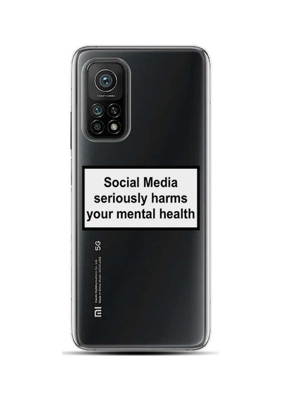Xiaomi Mi 10T Kilif Desenli Silikon Social Media 473369410