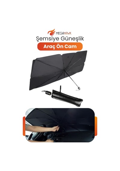 Katlanabilir Oto Güneşlik Şemsiye Araç İçi Koruma Perdesi