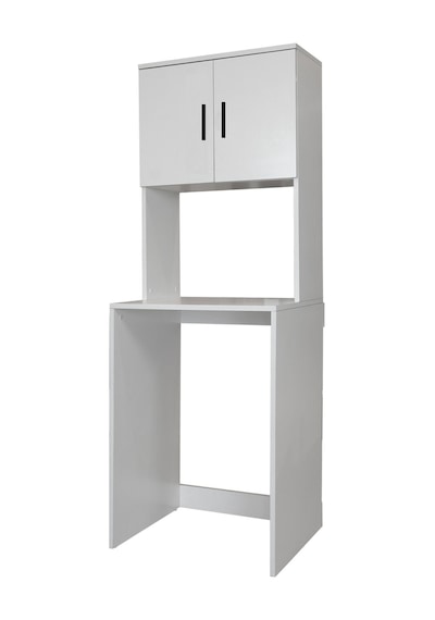 Alesta Life Çamaşır Makinesi Dolabı, Çamaşır Makinesi Üstü Düzenleyici, Banyo Dolabı, Makine Üstü Dolap Beyaz