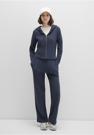 Mavi - Fermuarlı Dokulu Lacivert Sweatshirt 1613383-32184 Lacivert Mavi - Fermuarlı Dokulu Lacivert Sweatshirt 1613383-32184 Lacivert