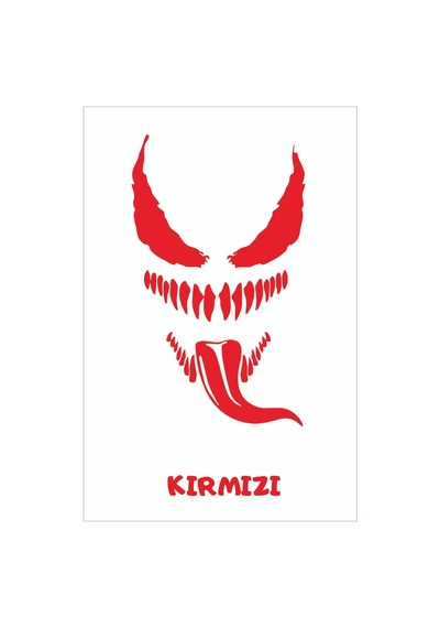 Venom Sticker Araba, Motorsiklet, Kask, Laptop, Cam Sticker 20x10 Cm Çıkartma