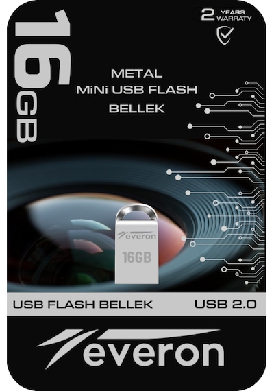 Everon 16gb Metal Usb Mini Flash Bellek