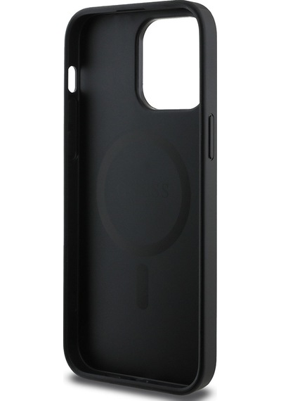 Apple Uyumlu iPhone 14 Pro Max Kılıf Guess Lisanslı Magsafe Şarj Özellikli Small 4g Classic Siyah