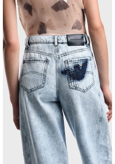 Emporio Armani Relaxed Fit Yüksek Bel Geniş Paça Jeans Bayan Kot Pantolon Ew004409 Af21085 Mb003 Açık Mavi Emporio Armani Relaxed Fit Yüksek Bel Geniş Paça Jeans Bayan Kot Pantolon Ew004409 Af21085 Mb003 Açık Mavi
