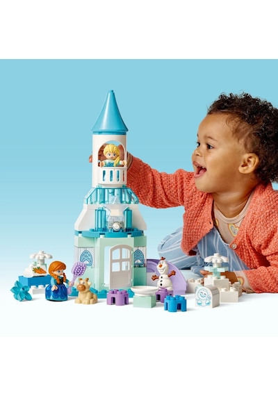 LEGO® DUPLO® │ Disney Anna ve Elsa’nın Karlar Ülkesi Şato Partisi 10455 - 2 Yaş ve Üzeri Çocuklar için Yaratıcı Oyuncak Yapım Seti (54P)