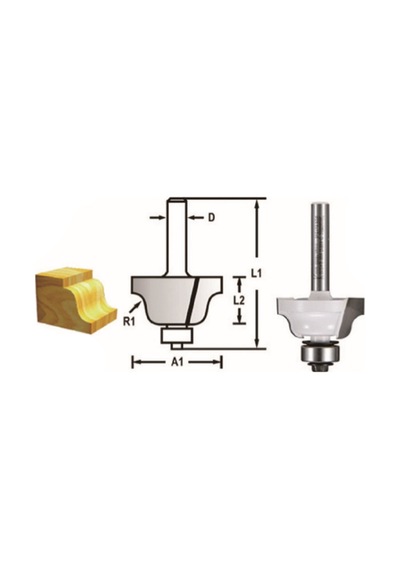Makita Freze Bıçağı 6x25.4 Mm Maad-48804