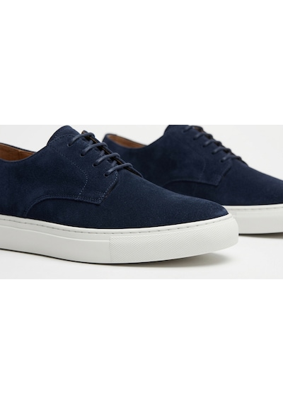 Growish Gd0465 Hakiki Nubuk Deri Günlük Rahat Kullanım Erkek Sneaker Koşu Yürüyüş Spor Ayakkabısı Lacivert - Beyaz Growish Gd0465 Hakiki Nubuk Deri Günlük Rahat Kullanım Erkek Sneaker Koşu Yürüyüş Spor Ayakkabısı Lacivert - Beyaz