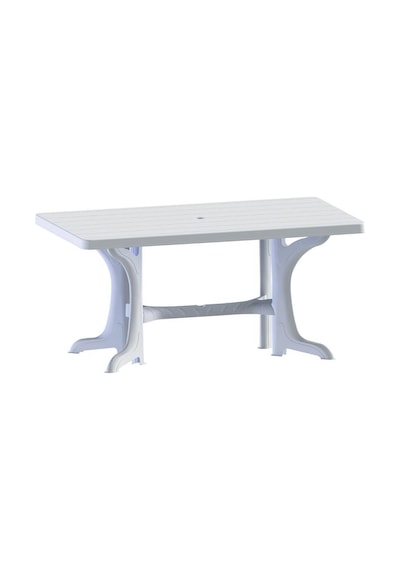 Omnipazar Sy-2585 Beyaz Plastik Dikdörtgen Kapalı Masa 90x150 Cm Beyaz