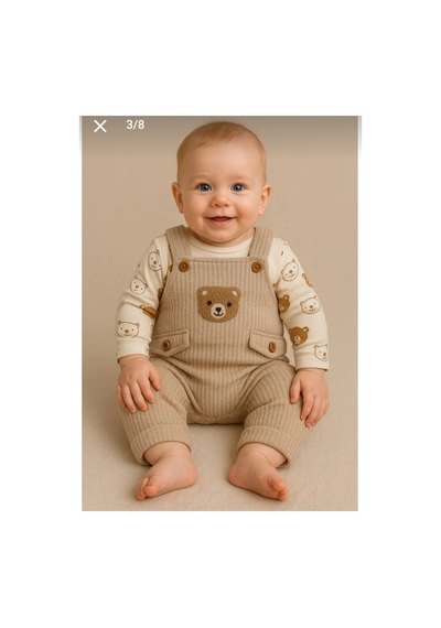 Uğur Bebe Ayı Desenli Erkek Bebek Tulum 3 Lü Tulum Seti Zıbın Tulum Çorap 3-6-9 Ay Bebek Kıyafeti Bej Renk Bej Bej Uğur Bebe Ayı Desenli Erkek Bebek Tulum 3 Lü Tulum Seti Zıbın Tulum Çorap 3-6-9 Ay Bebek Kıyafeti Bej Renk Bej Bej