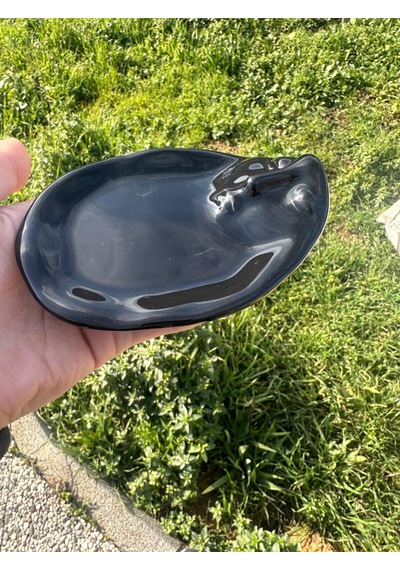 1 Adet Yüz Şekilli Model Takılık Organizer Kahve Fincan Altlığı Sunumlk Kahve Yanı Sunumluk 12 Cm
