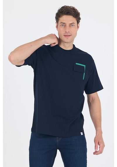 Koyu Lacivert Kısa Kol Bisiklet Yaka Kapaklı Cep Pamuk Casual Oversize Tişört 1011250131 Koyu Lacivert Koyu Lacivert Kısa Kol Bisiklet Yaka Kapaklı Cep Pamuk Casual Oversize Tişört 1011250131 Koyu Lacivert