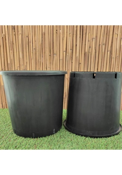 Asenya Üretim Saksısı 3 Adet 14 Lt 28x27 Cm Plastik Saksı Siyah Üretim Saksı Bitki Üretim Saksısı Diğer