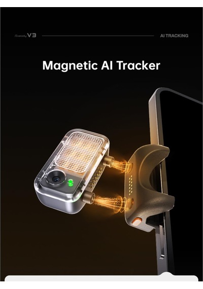 İsteady V3 Gimbal Akıllı Telefon İçin 3 Eksenli Stabilizatör, Manyetik Aı İzleyici, Dolum Işığı, Çıkarılabilir Kontrolör, Entegre Uzatma Çubuğu Ve Canlı Yayın Ve Vlog İçin Tripod