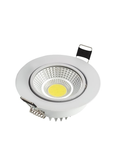 Zmr 5 W Cob Led Spot Panel Armatür Beyaz Kasa 6400k