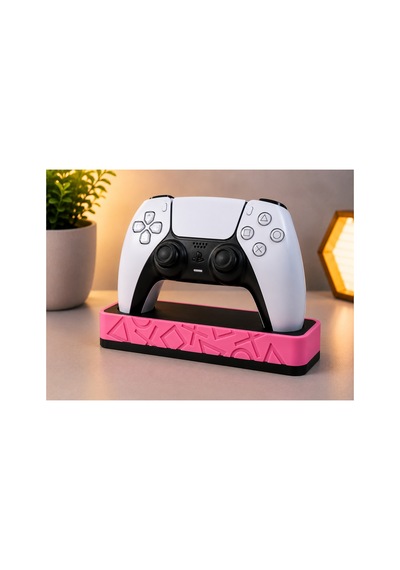 Ps5 Uyumlu Dualsense Oyun Kolu Standı Masaüstü Controller Tutucu Dekoratif Gamepad Standı Pembe