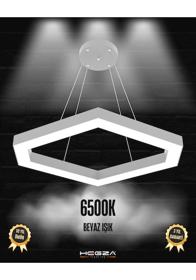 Cometa Gri Kasa, Beyaz Işık Modern Sarkıt Led Avize GRİ RENK