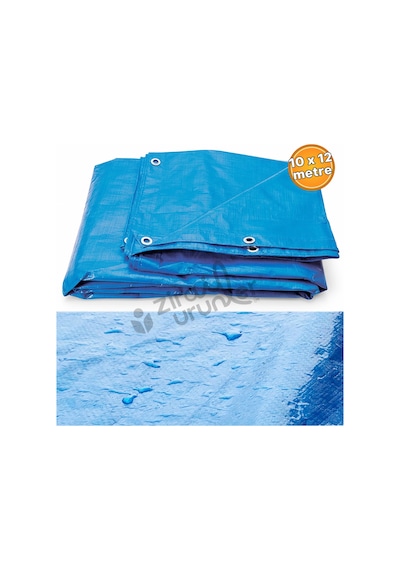 Su Geçirmez Hazır Ebatlı Pvc Branda Çadır Gölgelik Tente 10x12mt Mavi 10 M x 12 M