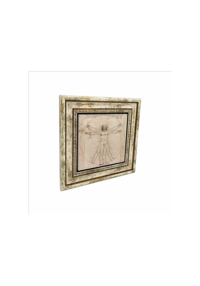 Vitruvius Adamı Leonardo Da Vinci, 1492 Baskılı Taş Tablo 25x25