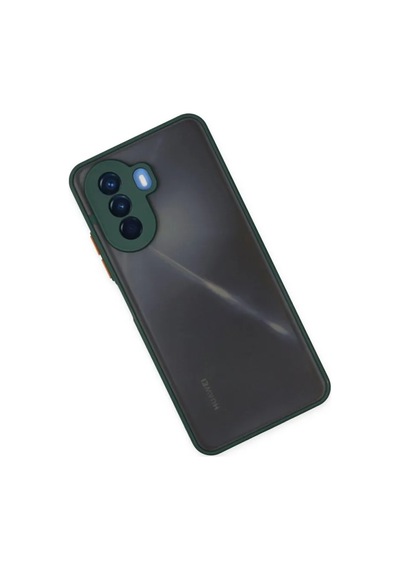 Jenerik Huawei Nova Y70 Kılıf Montreal Silikon Kapak - Yeşil