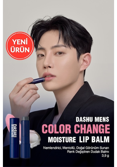 Dashu Mens Color Change Moisture Lip Balm Pembe