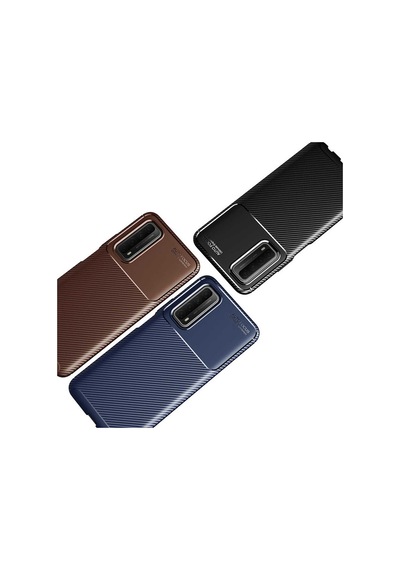 Huawei P Smart 2021 Kılıf Zore Negro Silikon Kapak Lacivert