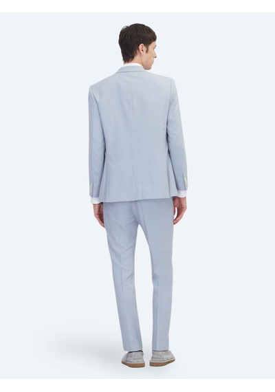 Kip Mavi Düz Modern Fit Takım Elbise