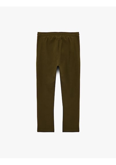Koton Regular Fit Cepli Beli Bağcıklı Eşofman Altı Haki 6wam40053mk Haki