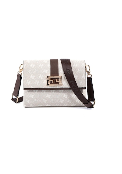 Silver Polo Sp1009 Kadın Çapraz Çanta Monogram Taş-kahve