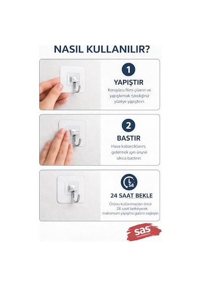 Aksesuarı Montaj Duvara Bağlantı Aparatı Çok Renkli