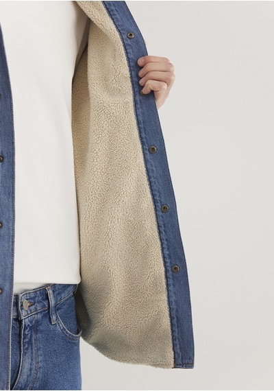 Mavi Jeremy Mid Blue Sherpa Classic Denim Çok Renkli