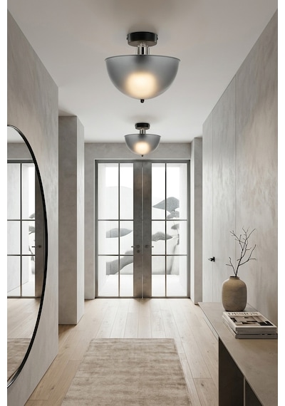 Roma Plafonyer Avize - Modern Retro Tavan Aydınlatması - Salon, Yatak Odası, Mutfak, Koridor, Antre Ve Hol Tavan Aydınlatması Füme/siyah/krom Füme/siyah/krom