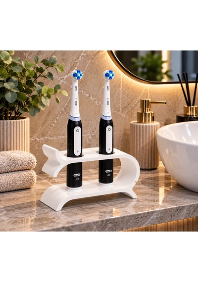 Oral-b İo3 Uyumlu Şarjlı Diş Fırçası Ve Başlık Standı Zyndo Beyaz