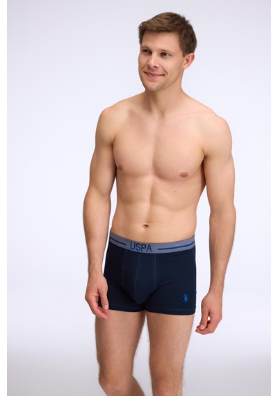 U.S. Polo Assn. Erkek Lacivert 3 Lü Boxer Lacivert