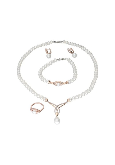 Chavin Inci Rose Gümüş Kolye Küpe Bileklik Yüzük Takım Set Ds45 Chavin Inci Rose Gümüş Kolye Küpe Bileklik Yüzük Takım Set Ds45