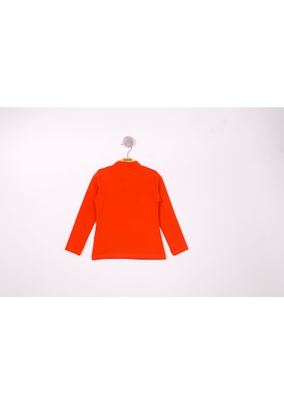 Toontoy Kız Çocuk Regular Fit Dik Yaka Nakış Baskılı Sweatshirt - Ribana Kiremit Toontoy Kız Çocuk Regular Fit Dik Yaka Nakış Baskılı Sweatshirt - Ribana Kiremit
