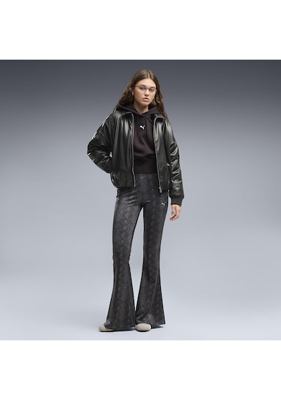 Puma Snake Pack Flared Kadın Siyah Günlük Stil Eşofman Altı 63875001