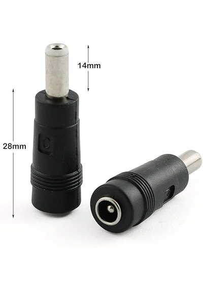 5 Adet Dc Power Jack Adaptör Çevirici 5.5x2.1 Mm Dişi - 5.5x2.5 Mm Erkek Dönüştürücü C Tipi