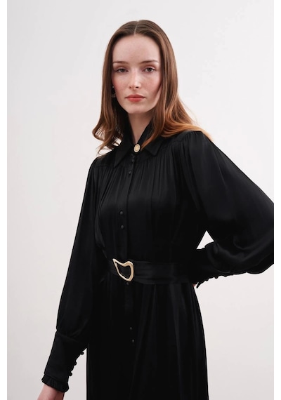 Olla Collection Pena Elbise Siyah