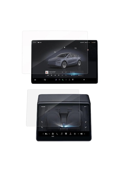 Tesla Model Y Juniper İçin Multimedya Ve Arka Yolcu Ekranı Uyumlu 9h Nano Ekran Koruyucu