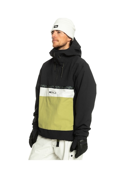 Quiksilver Unisex Snowboard Ceketi Steeze Siyah Siyah Siyah